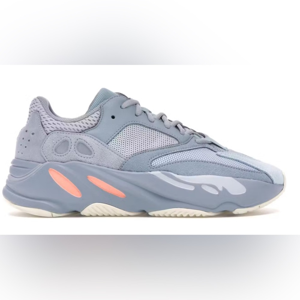 Yeezy Gray and Orange Sneakers